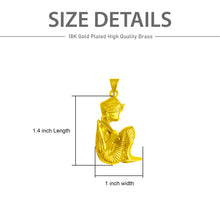 Load image into Gallery viewer, Squat King Tut Gold Pendant