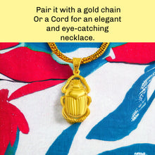 Load image into Gallery viewer, Unique Gold Scarab Gold Pendant