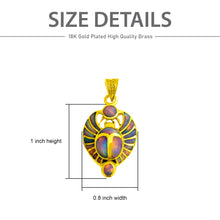 Load image into Gallery viewer, Dainty Scarab Gold Pendant Necklace