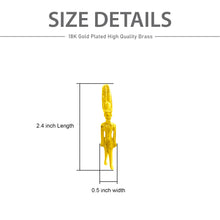 Load image into Gallery viewer, God Amun Statue Gold Pendant Necklace