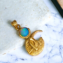 Load image into Gallery viewer, Opal God Thoth Gold Pendant