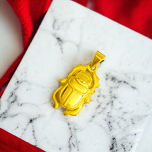 Load image into Gallery viewer, Gold Scarab Pendant