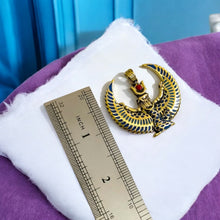 Load image into Gallery viewer, Winged Isis Gold Pendant Necklace