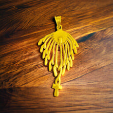 Load image into Gallery viewer, Aton Sun Rays Gold Pendant Necklace