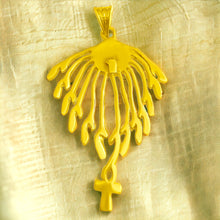 Load image into Gallery viewer, Aton Sun Rays Gold Pendant Necklace