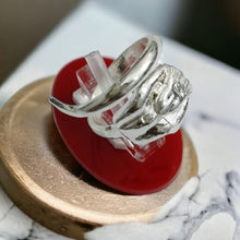 Load image into Gallery viewer, Silver King Tut Ankh Amon Adjustable Ring