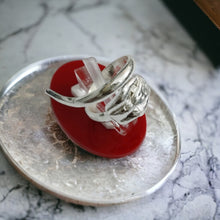 Load image into Gallery viewer, Silver King Tut Ankh Amon Adjustable Ring