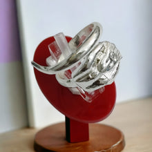 Load image into Gallery viewer, Silver King Tut Ankh Amon Adjustable Ring