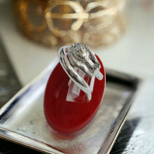 Load image into Gallery viewer, Silver King Tut Ankh Amon Adjustable Ring