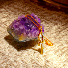 Load image into Gallery viewer, Gold Mother of Pearl Key Of Life Ankh Pendant Necklace