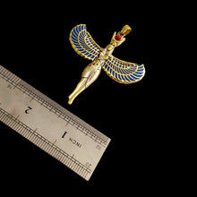 Load image into Gallery viewer, Winged Isis Gold Pendant Necklace