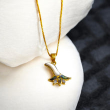 Load image into Gallery viewer, Gold Lotus Flower Pendant Necklace