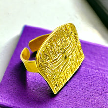 Load image into Gallery viewer, Gold Goddess Isis Legend Ring