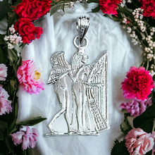 Load image into Gallery viewer, Silver Ancient Egypt's Musicians Pendant Necklace