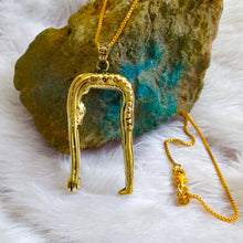 Load image into Gallery viewer, Gold Goddess Nut Gold Pendant Necklace