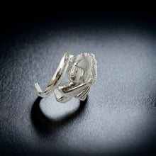 Load image into Gallery viewer, Silver God Osiris Adjustable Ring