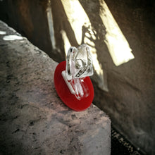Load image into Gallery viewer, Silver God Osiris Adjustable Ring