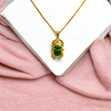 Load image into Gallery viewer, Gold Unique Scarab Pendant Necklace