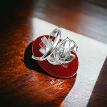 Load image into Gallery viewer, Silver Goddess Sekhmet Adjustable Ring