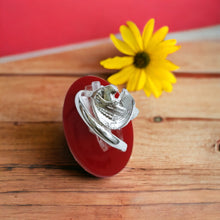 Load image into Gallery viewer, Silver Goddess Sekhmet Adjustable Ring