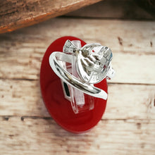 Load image into Gallery viewer, Silver God Seth Adjustable Ring