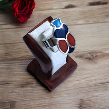 Load image into Gallery viewer, Royal Scarab Adjustable Silver Ring