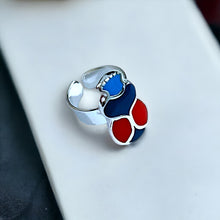 Load image into Gallery viewer, Royal Scarab Adjustable Silver Ring