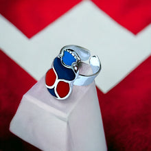 Load image into Gallery viewer, Royal Scarab Adjustable Silver Ring