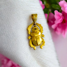 Load image into Gallery viewer, Gold Unique Scarab Pendant Necklace
