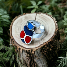 Load image into Gallery viewer, Royal Scarab Adjustable Silver Ring