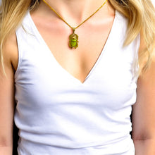 Load image into Gallery viewer, Gold Unique Scarab Pendant Necklace