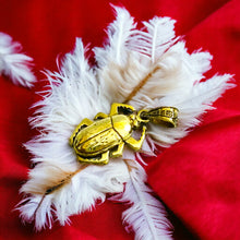 Load image into Gallery viewer, Gold Winged Royal Scarab Pendant Necklace