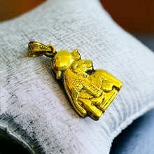Load image into Gallery viewer, Gold Goddess Sekhmet Pendant Necklace