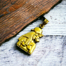 Load image into Gallery viewer, Gold Goddess Sekhmet Pendant Necklace