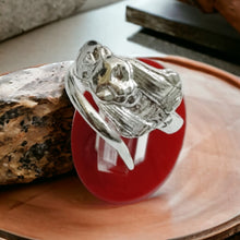 Load image into Gallery viewer, Silver Goddess Sekhmet Adjustable Ring