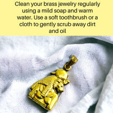 Load image into Gallery viewer, Gold Goddess Sekhmet Pendant Necklace