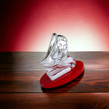 Load image into Gallery viewer, Silver Goddess Sekhmet Adjustable Ring