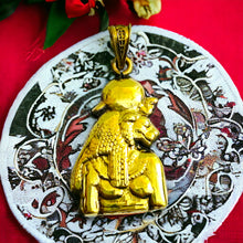Load image into Gallery viewer, Gold Goddess Sekhmet Pendant Necklace