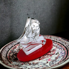 Load image into Gallery viewer, Silver Goddess Sekhmet Adjustable Ring
