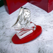 Load image into Gallery viewer, Silver Goddess Sekhmet Adjustable Ring