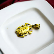 Load image into Gallery viewer, Gold Winged Royal Scarab Pendant Necklace