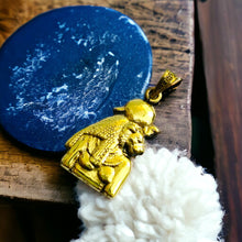 Load image into Gallery viewer, Gold Goddess Sekhmet Pendant Necklace