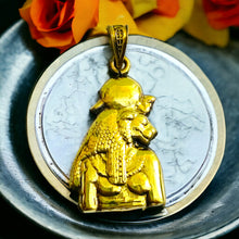Load image into Gallery viewer, Gold Goddess Sekhmet Pendant Necklace