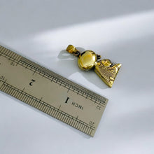 Load image into Gallery viewer, Gold Goddess Sekhmet Pendant Necklace