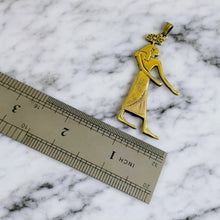 Load image into Gallery viewer, Gold Goddess Seshet The Scribe Pendant Necklace