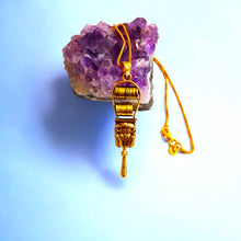 Load image into Gallery viewer, Hathor Sistrum Gold Pendant
