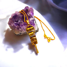 Load image into Gallery viewer, Hathor Sistrum Gold Pendant