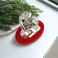 Load image into Gallery viewer, Silver God Sobek The Crocodile Adjustable Ring