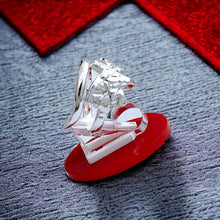 Load image into Gallery viewer, Silver God Sobek The Crocodile Adjustable Ring