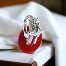 Load image into Gallery viewer, Silver God Thoth The Scribe Adjustable Ring